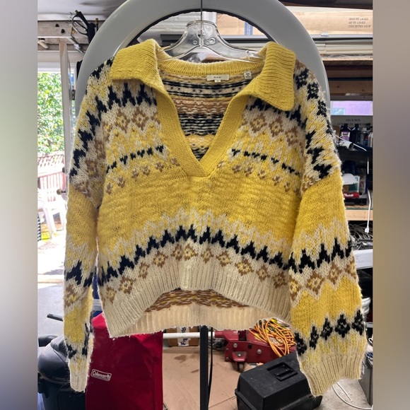 A.L.C. Fair Isle Nordic Merino Wool Landry Sweater - Picture 7 of 10